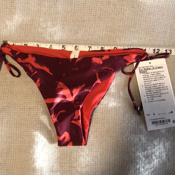 🍋Lululemon sun soaker cheeky bottom *reversible - Picture 9 of 9